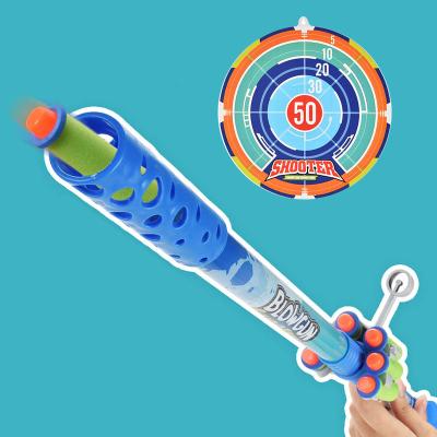 China Soft Toy Kids Safety Plastic Shooting Bullet Gun Game Toys Air Gun With Foam Bullets for sale