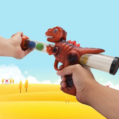 China Toy Hot Sale Electronic Sound Soft Dinosaur Roaring Air Projectile Soft Gun For Boys Shooting Gun Toy for sale