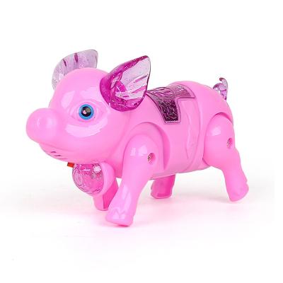 China Wholesale Lead Rope Hog Light Music Electric Pig Pet Can Run Can Walk Children To Play Baby Toys -002 for sale