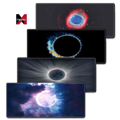 China Cusotmized 2022 Galaxy and Astronaut New Design Silicone Anti Slip Mouse Pad Custom Size for Desk Table for 400x900x2mm for sale