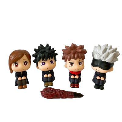 China Cartoon Toy New Arrival Anime Cartoon Figure 5pcs In The Set Jujutsu Kaisen PVC Action Figure For Gifts for sale