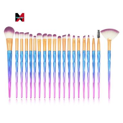 China Makes apply 2022 new design 20pcs eye makeup brush Diamond Makeup Brush for sale