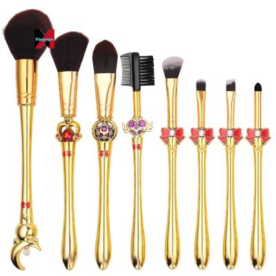 China Makes Apply Makeup Sailor Moon Plastic Makeup Brush Original Design Eyeshadow Eyebrow Brush Beginner Makeup Brush for sale