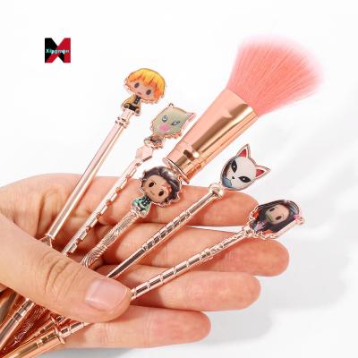 China Makes Apply Makeup Anime Product Demon Slayers Tanjironi Beans Blade Makeup Set Brush Metal Makeup Brushes for sale