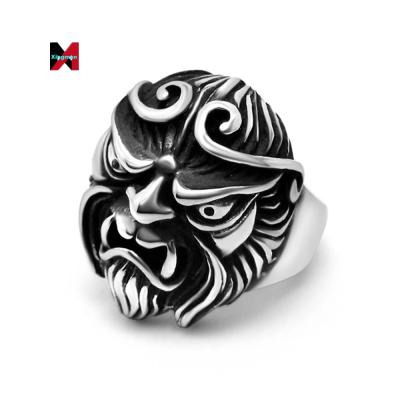 China BOHEMIA 2022 Silver Custom Monkey Head Retro Jewelry Ring for sale