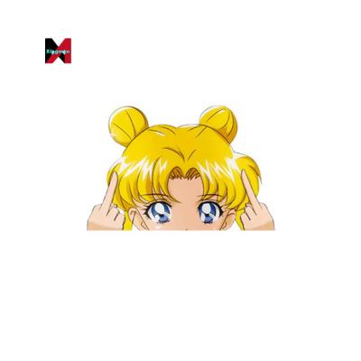 China Cartoon Sticker Sailor Moon Anime Car Stickers Die Cut Sticker 3D&Motion Lenticular For Overlay Top for sale