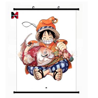 China 2022 Modern One Piece Anime Poster Home Wall Decor Posters Luffy Wall Scrolls for sale