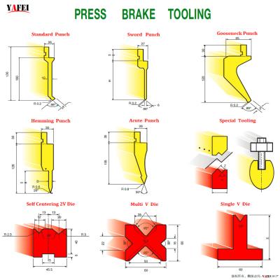 China Metal Press Brake Die For Amada Euro LVD Beyeler Haco Bending Machine for sale