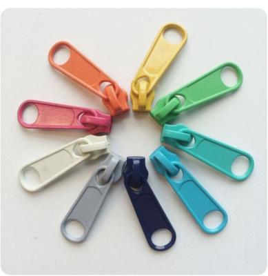 China Long Pull Nickel Free Zipper Heads 4.5mm Loose Sliders / Pulls Colored Pulls For Clothing Bags Coats for sale