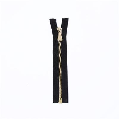 China Sustainable 5# 8# Corn Tooth (Double Open) Customize Metal Zippers Deluxe Metal Zippers for sale