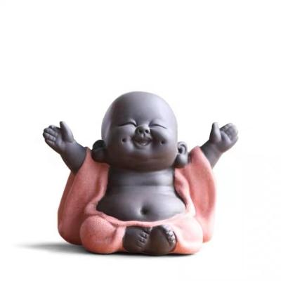 China China ceramic craft buddha statues budda porcelain figurines pottery tea pet traditional cute little small for sale