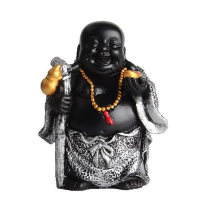 China Worlwide Factory Wholesale Feng Shui Laughing Buddha Gold Buddha Statues for Good Luck Wealth Health for sale