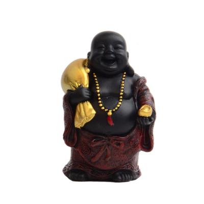 China Worlwide Factory Wholesale Feng Shui Laughing Buddha Gold Buddha Statues for Good Luck Wealth Health for sale