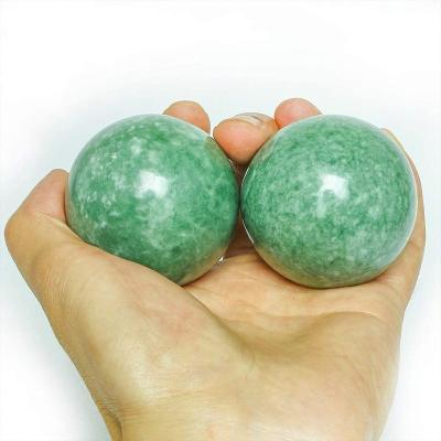 China Health Stress Relieve Hand Exercise 2in Gray Baoding Balls Marble Chinese Dark Marble Health Ball HJ002-C002 for sale