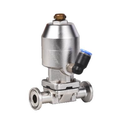 China Dairy Stainless Steel Chemical Industrial Sanitary Pneumatic Diaphragm Valve for sale