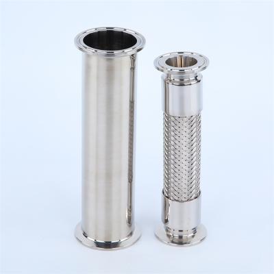 China Dairy Sanitary Tube Welded Satin Polishing Stainless Steel Sanitary Pipe Fitting for sale