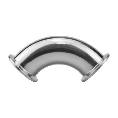 China DIN SMS 3A Dairy Stainless Steel Tri Clamp 304 316L Polishing Bend for sale