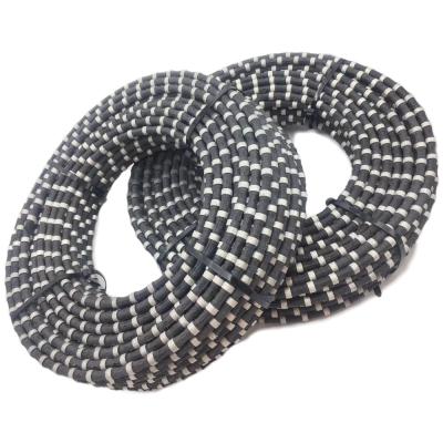 China Linxing 12.0mm Spring Diamond Granite Wire Saw Beads with High Working Efficiency for sale