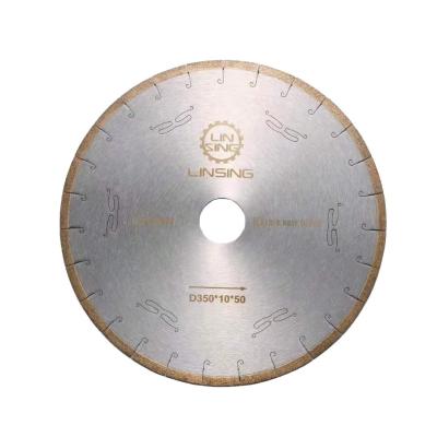 China Marble Fish Hook Cutting Disc 14'' Diamond Metal Powder Saw Blade for Ceramics Cutting for sale