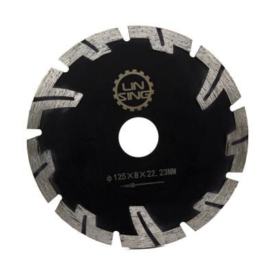 China D125mm Segmented T Type Protection Teeth Cutting Disc For Dry Cutting Good Prices for sale