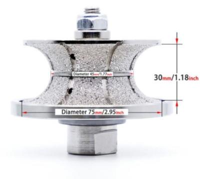 China Stable Performance And Long Lifespan Diamond Tools Vacuum Brazed Diamond Router Bits for sale