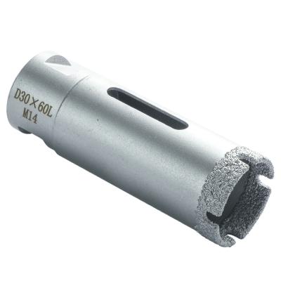 China 6-125mm Vacuum Brazed Diamond Core Drill Bit for Stone Tile Granite Ceramic Marble for sale