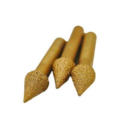 China Customized OBM Support Vacuum Brazed Engraving Bits for Metal Stone Edge Fine Grinding for sale