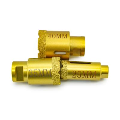 China 100mm Rock Drilling Bit Vacuum Brazed Diamond Core Drill Bits for Porcelain Tile Ceramic for sale