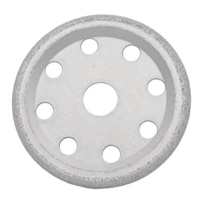 China Metal Powder Diamond Resin Vaccum Brazed Wheel for Cutting of Granite Stone Slab Edge for sale