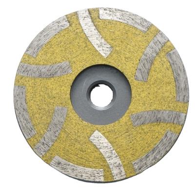 China Sharpness Single Row Wheel for Good Wear Resistance Granite Resin Filled Turbo Cup Wheel for sale