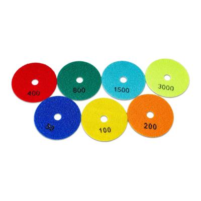 China Stone Slabs Grinding Tools Diamond Polishing Buffing Pad Flexible Polishing Pad For Dry for sale