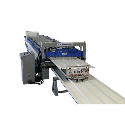 China Construction worksÂ   Low Price Double Layer Roof Sheet Machine Double Layer Roofing Sheet Making Machine Double Layer Roll Forming Machine for sale