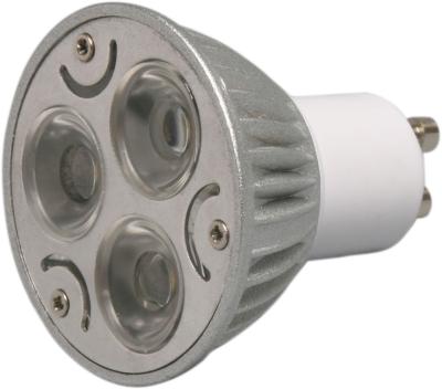 China Neue Art 3x2W Dimmable GU10 kühlen weißen LED-Scheinwerfer mit 60 Grad-Strahlungswinkel-Unterseite MR16 ab zu verkaufen