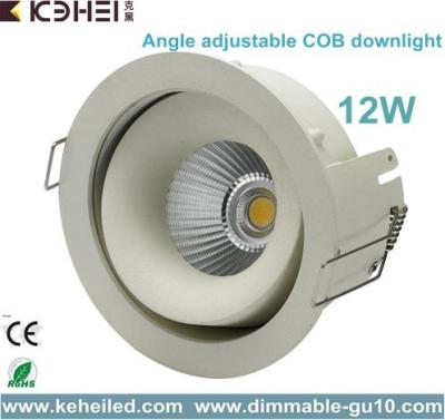 China 12W COB LED Downlight with 90mm cut out and Angle Adjustable external driver for sale