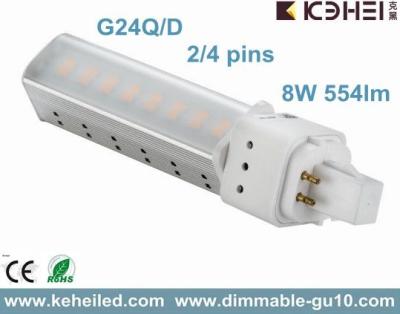 China 8W G24D/Q LED PL tubes replace 18W CFLs used For Commercial Lighting for sale