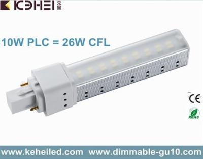 China 10W G24 LED PL tube Light 2 pins and 4 pins replace 26W CFLs with 140° Beam Spread for sale