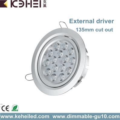 China Dimmable 15w dimmable led downlights Jewelry Shop 20 / 60 Degree 85lm/w for sale