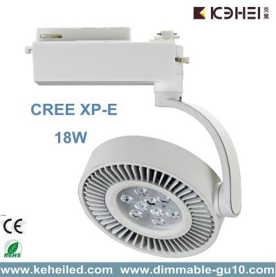 China 18W de LEIDENE Spoorlichten met CREE XP-e breekt Hoek regelbaar Zuiver Aluminium af heatsink Te koop