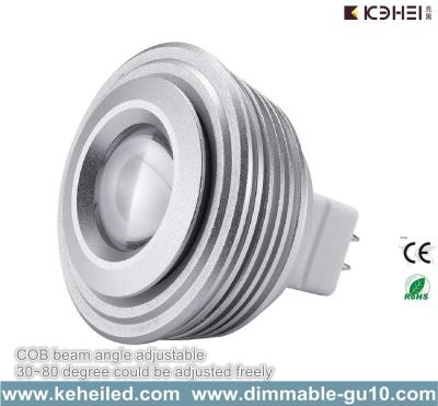 China Hoher Lumen-Teleskop 5W MR16 PFEILER LED strahlt Birnen von 30 bis 80 Grad an zu verkaufen