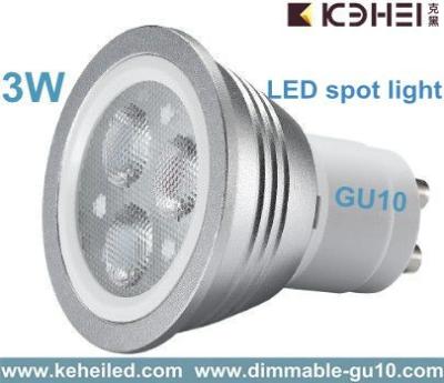 China 75lm/w 3w GU10 LED spot light with Lextar 3030 led chip from Taiwan  for sale