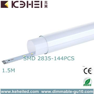 China Glas und PC bedecken Rohre 2200lm 22W 1.5M T8 LED mit Chips 144pcs SMD 2835 zu verkaufen