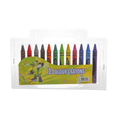 China School/Office/Wholesale Children Meeting Color 12 Color Wax Crayons Oil Cheap Soft Drawing Pastel Set for sale