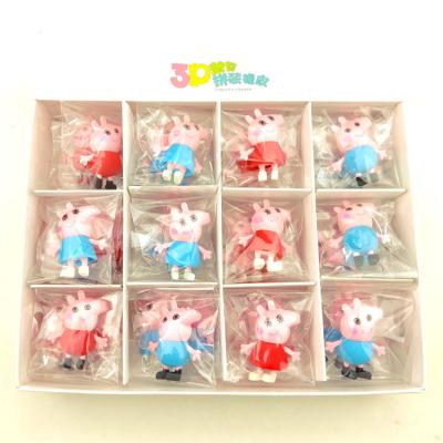 China Office Eraser High Quality Creative Funny Kawaii 3D Cartoon Cute Pig Shaped Pencil Eraser For Kids for sale