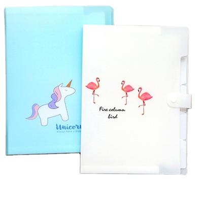 China 2020 School/Office/Meeting Stationery Cute Cartoon Hardcover Book Durable Plastic Expanding Folder for sale