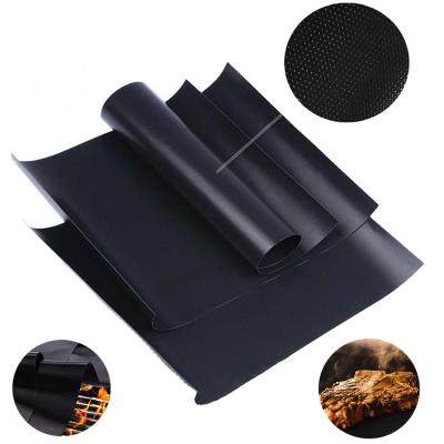 China Easily Cleaned Disposable Non-Stick Baking Grill Mat Sheet BBQ Ptfe Oven Liner for sale