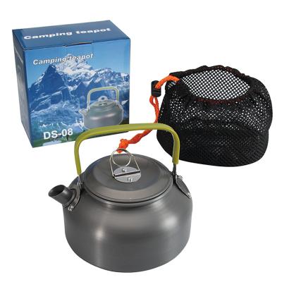 China Sustainable High Quality Outdoor Camp Cookware Teapot Camping Stove Aluminum Kettle for sale