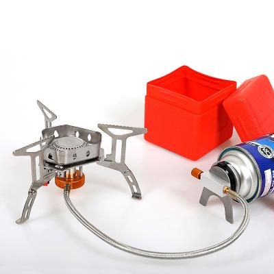 China Outdoor Split Windproof Portable Camping Stove (Long Interface) Heightening Lightweight Camping Gas Stove Outdoor Camping Stove for sale