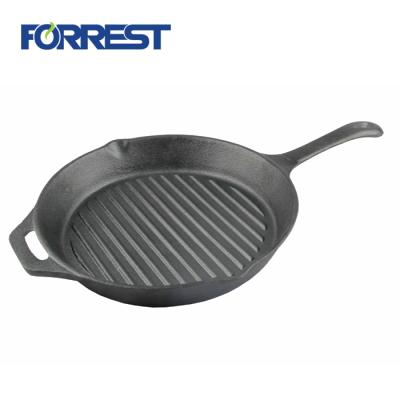 China Sustainable Cast Iron Proofessional Cooking Hot Grill Pan Sizzling Steak Dish for sale