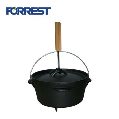 China 2018 Sustainable Hot Sale Outdoor Cast Iron Camping Dutch Oven /Pan Set for sale