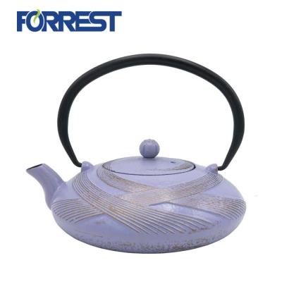 China 0.65L Sustainable Enamel Japanese Cast Iron Teapot Cast Iron Kettle for sale